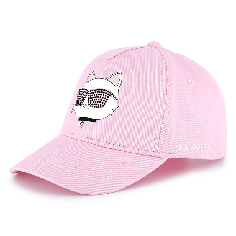Adjustable cotton baseball cap KARL LAGERFELD KIDS 
                    GIRL