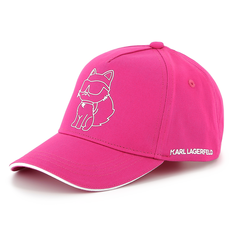 Adjustable cotton baseball cap KARL LAGERFELD KIDS 
                    GIRL