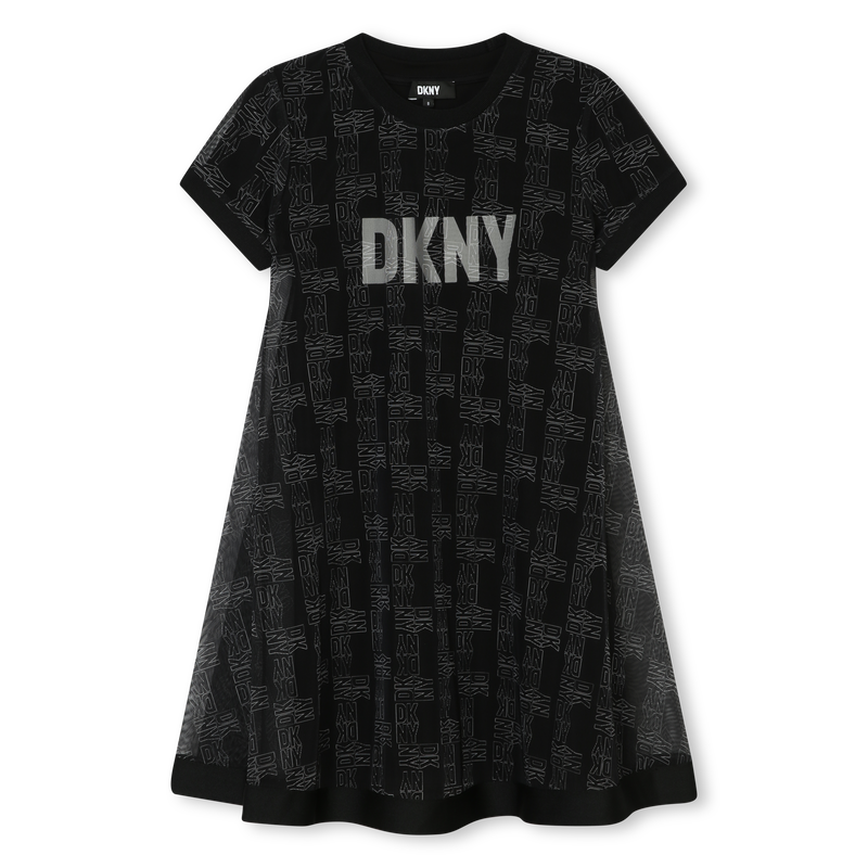 Layered short-sleeved dress DKNY 
                    GIRL