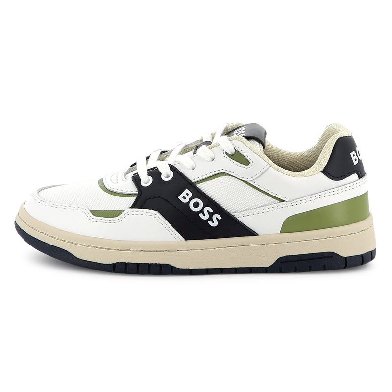 Dual-fabric lace-up sneakers BOSS 
                    BOY
