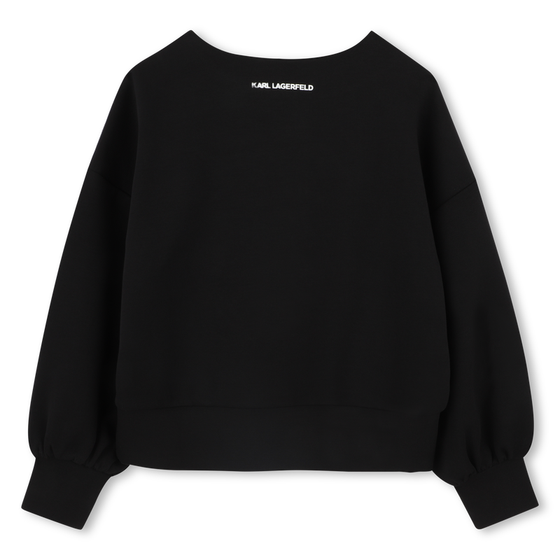 Embroidered sweatshirt KARL LAGERFELD KIDS 
                    GIRL