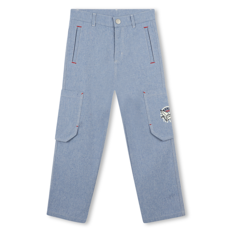 Cotton trousers with pockets KENZO KIDS 
                    BOY