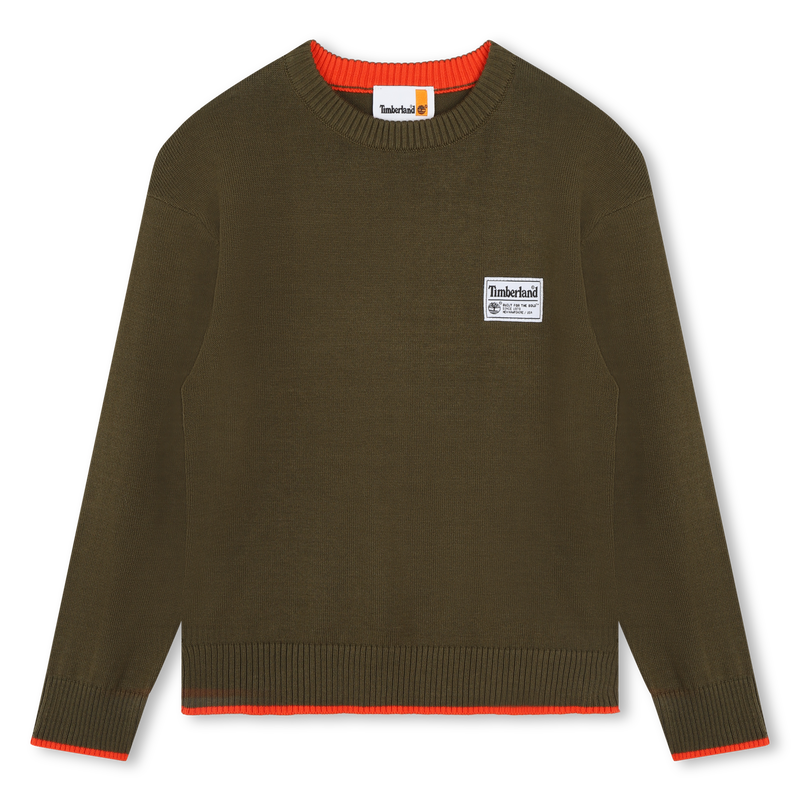 Knit Cotton Sweater TIMBERLAND 
                    BOY