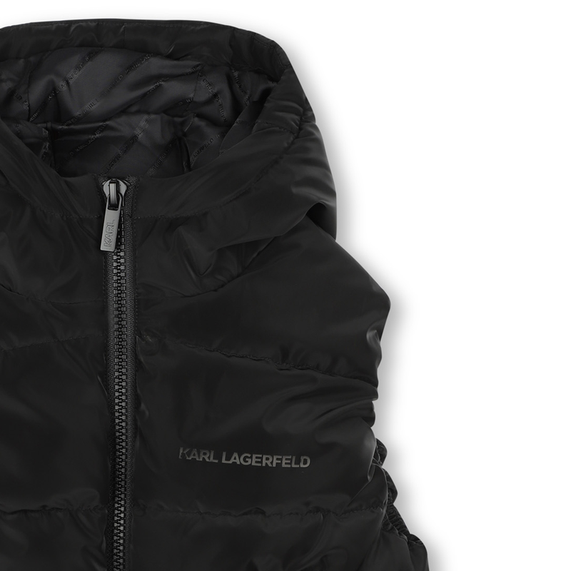 Sleeveless Hooded Puffer KARL LAGERFELD KIDS 
                    BOY