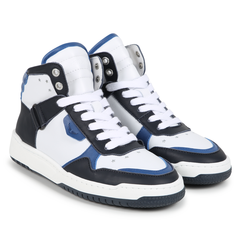 Zip-Up Leather Sneakers ZADIG & VOLTAIRE 
                    BOY
