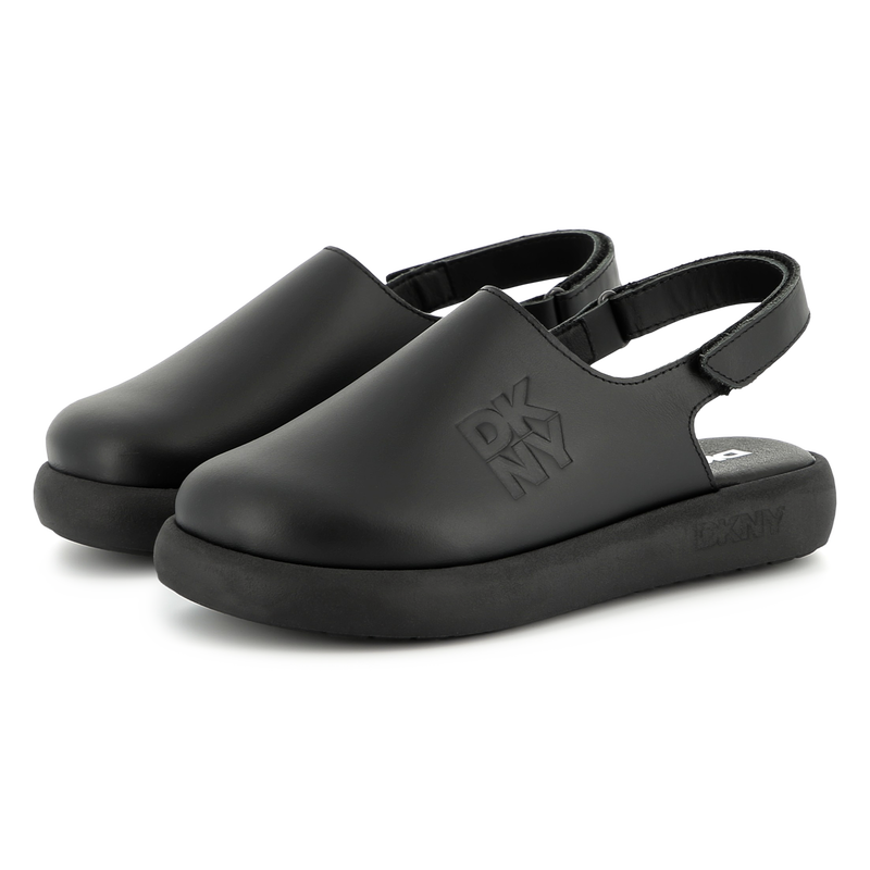 Leather Velcro clogs DKNY 
                    UNISEX