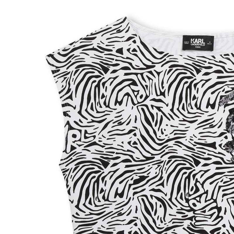 Printed Sweatshirt Dress KARL LAGERFELD KIDS 
                    GIRL