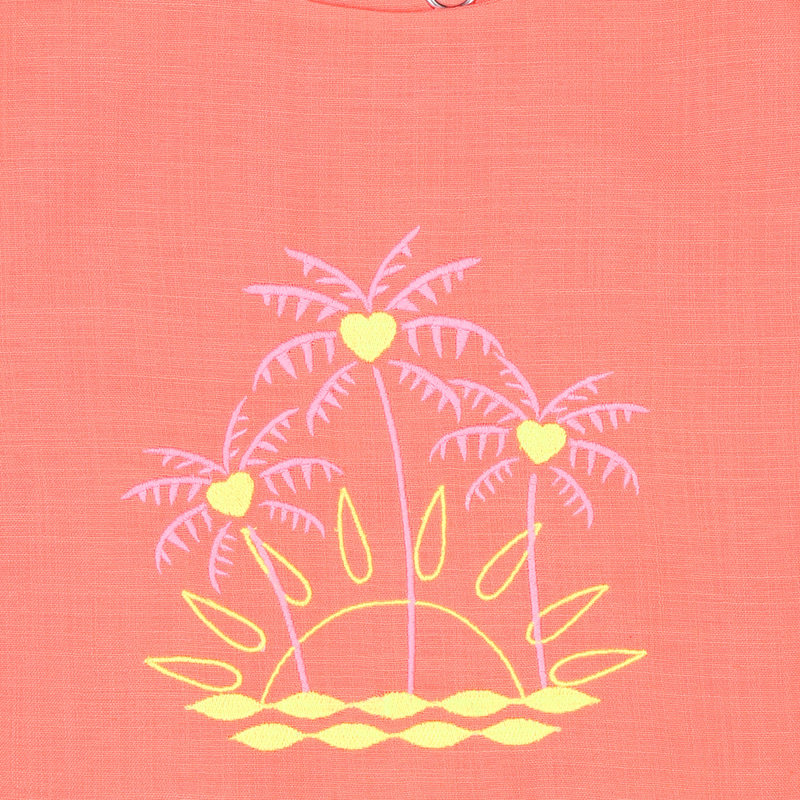 Linen-look embroidered top BILLIEBLUSH 
                    GIRL