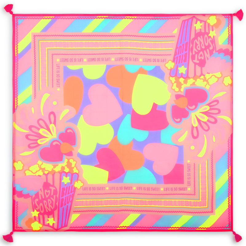 Printed square scarf BILLIEBLUSH 
                    GIRL