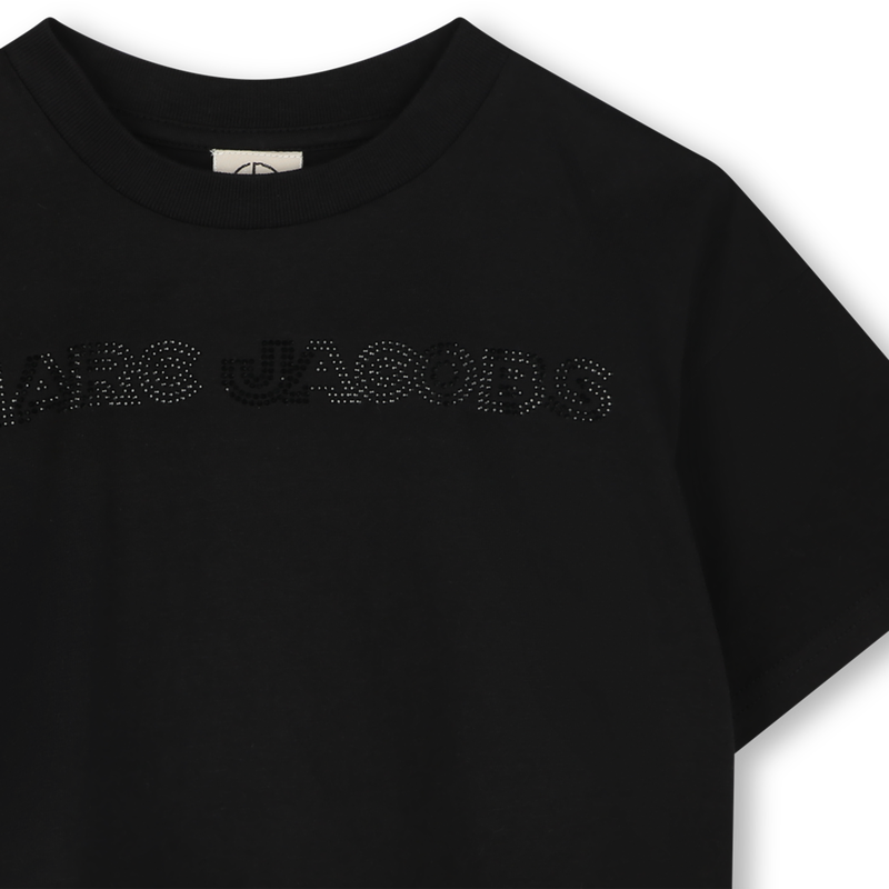Cropped T-shirt with diamantés THE MARC JACOBS 
                    GIRL
