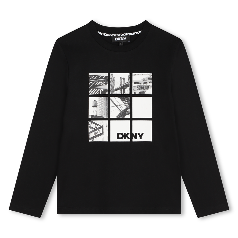 Long-Sleeved Cotton T-Shirt DKNY 
                    BOY