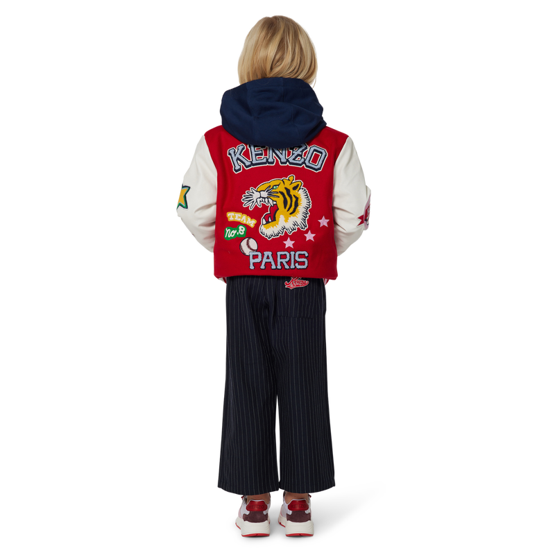 Striped flannel trousers KENZO KIDS 
                    GIRL