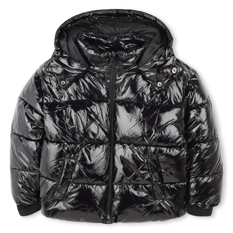 Shiny Water-Repellent Jacket KARL LAGERFELD KIDS 
                    GIRL
