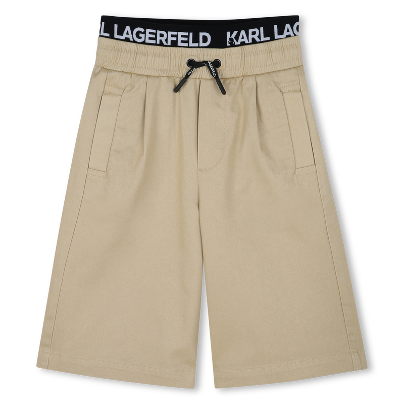 Twill Bermuda shorts KARL LAGERFELD KIDS 
                    BOY
