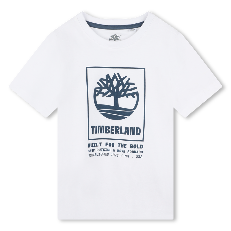 Short-Sleeved Cotton T-Shirt TIMBERLAND 
                    BOY