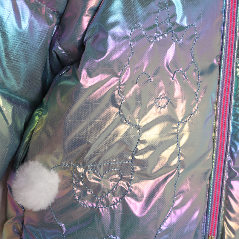 Iridescent puffer jacket BILLIEBLUSH 
                    GIRL