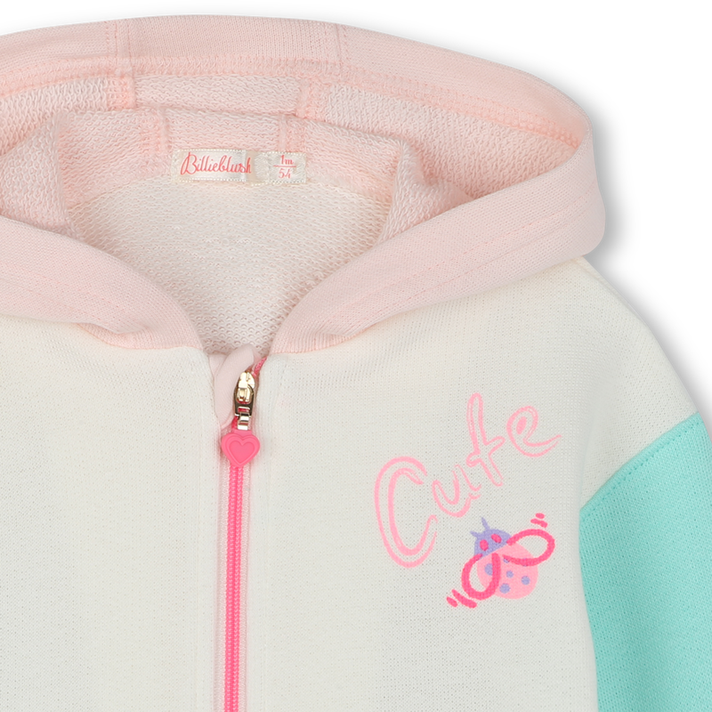 Hooded fleece cardigan BILLIEBLUSH 
                    GIRL