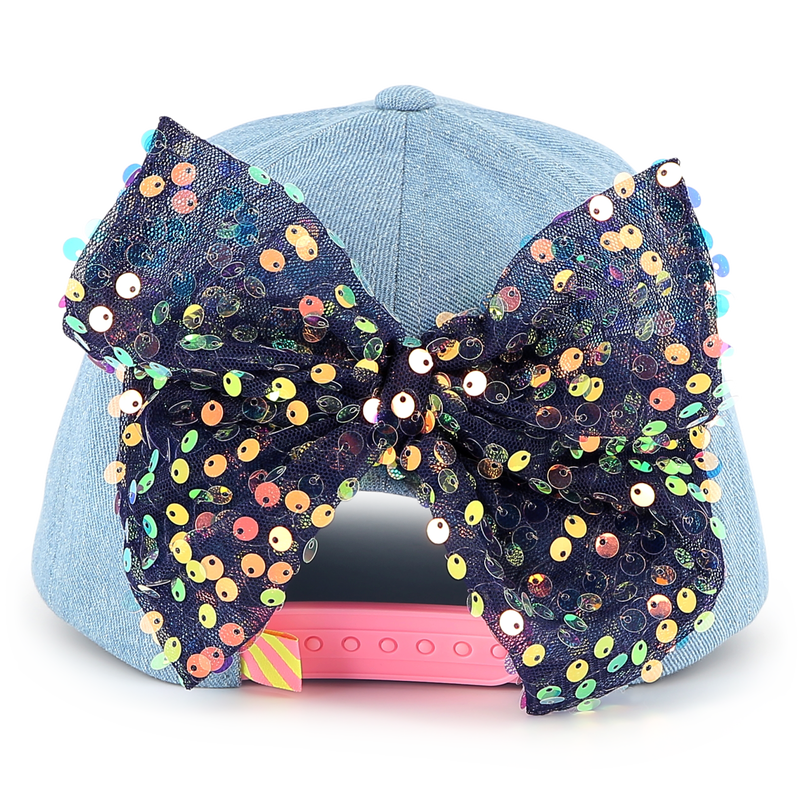 Denim baseball cap with bow BILLIEBLUSH 
                    GIRL