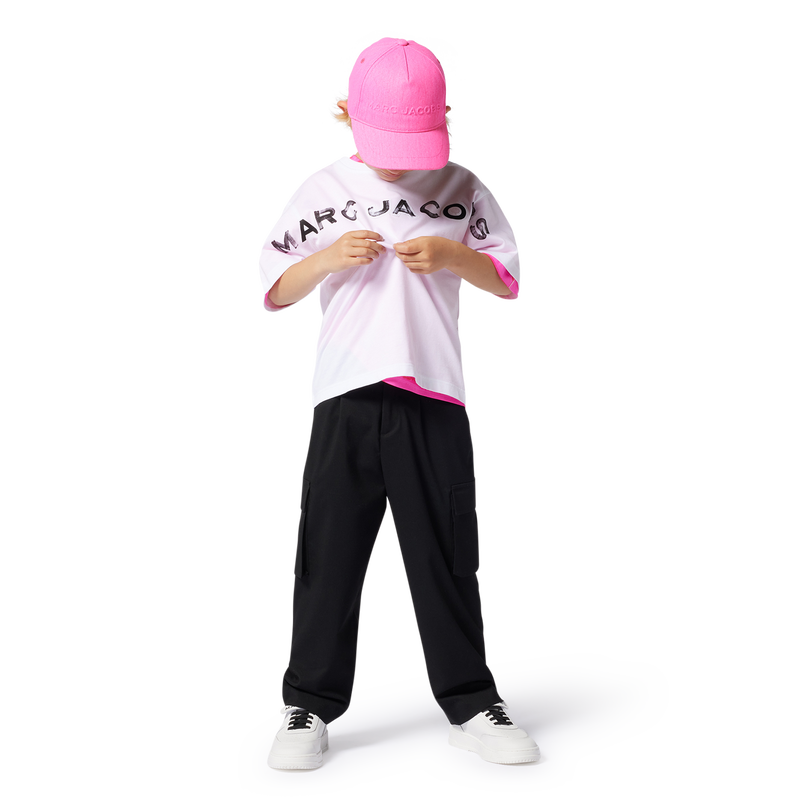 Adjustable cotton baseball cap THE MARC JACOBS 
                    GIRL