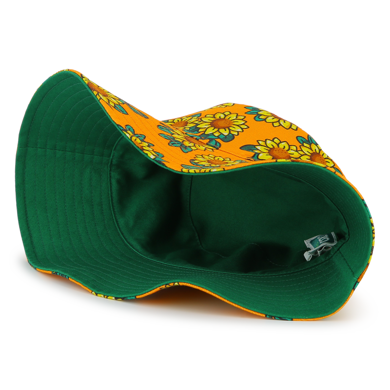 Reversible cotton bucket hat KENZO KIDS 
                    UNISEX