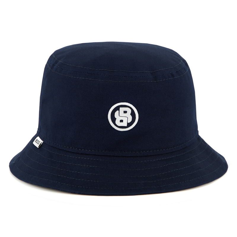 Embroidered cotton bucket hat BOSS 
                    BOY