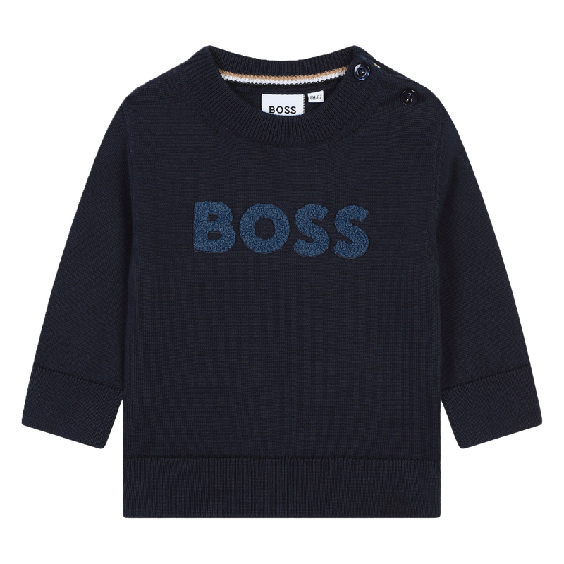 Cotton Logo Sweater BOSS 
                    BOY