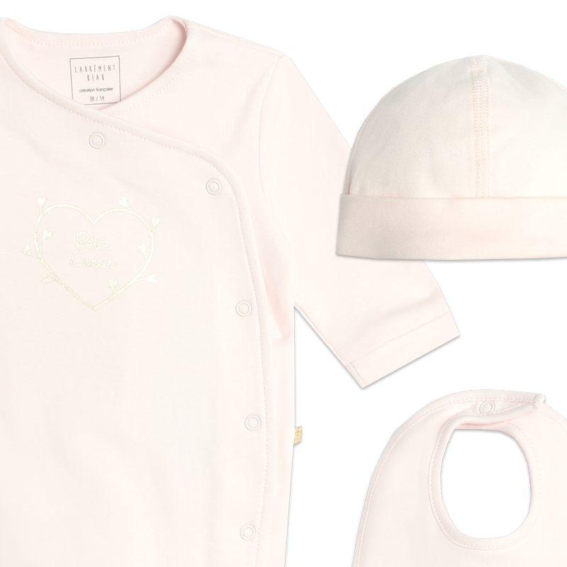 Newborn ensemble gift set CARREMENT BEAU 
                    GIRL