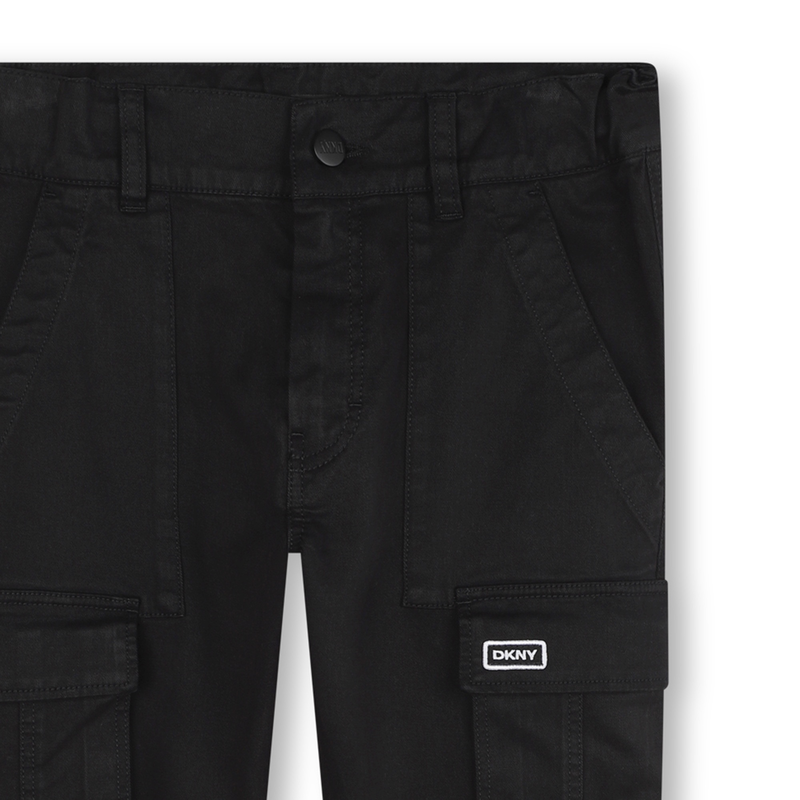 Cotton Patch-Pocket Pants DKNY 
                    BOY