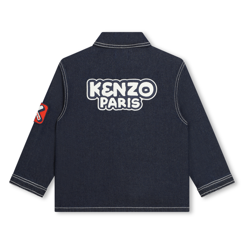 Patched jean jacket KENZO KIDS 
                    BOY