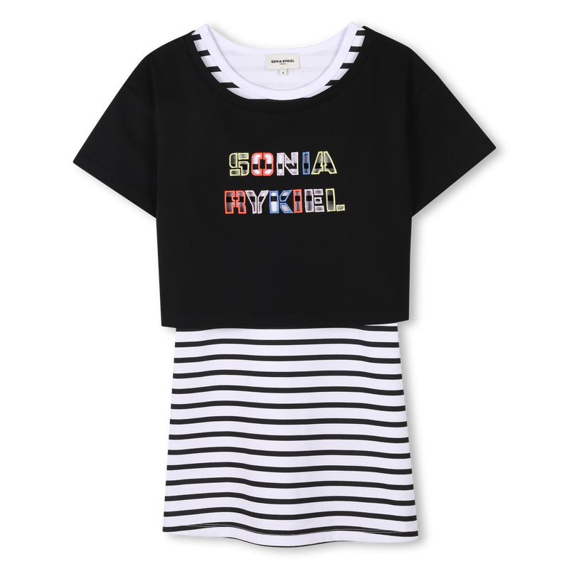 Two-in-one cotton dress SONIA RYKIEL 
                    GIRL