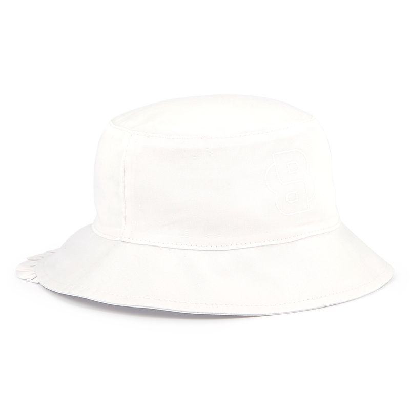 Frilled cotton bucket hat BOSS 
                    GIRL