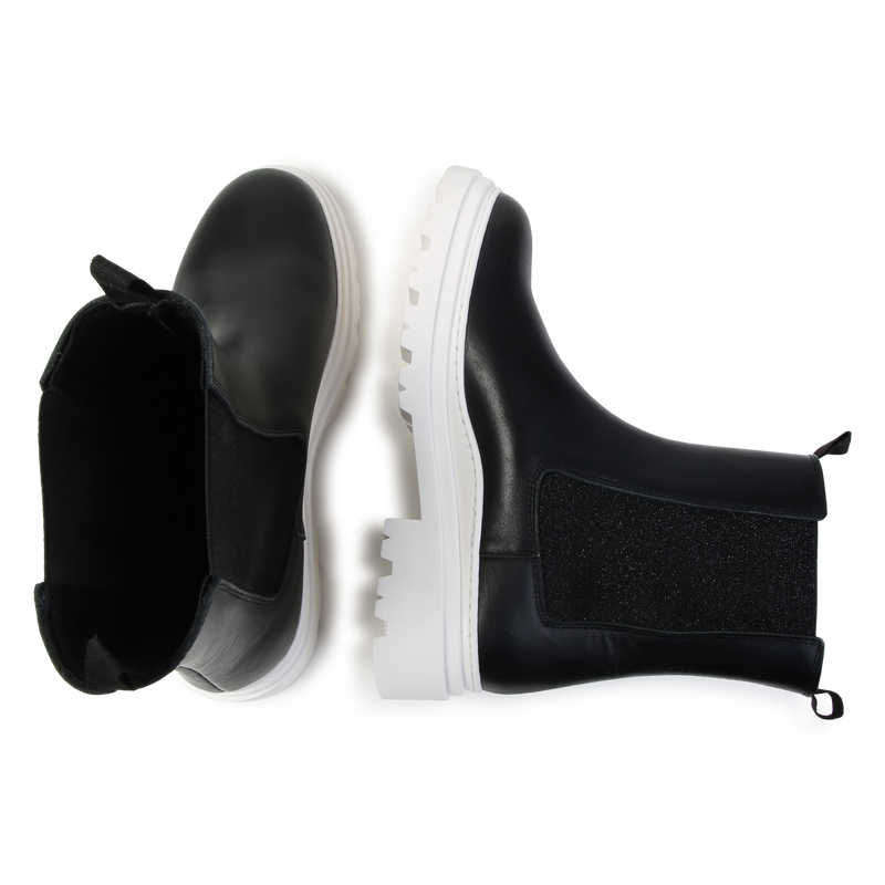 Leather Ankle Boots KARL LAGERFELD KIDS 
                    GIRL