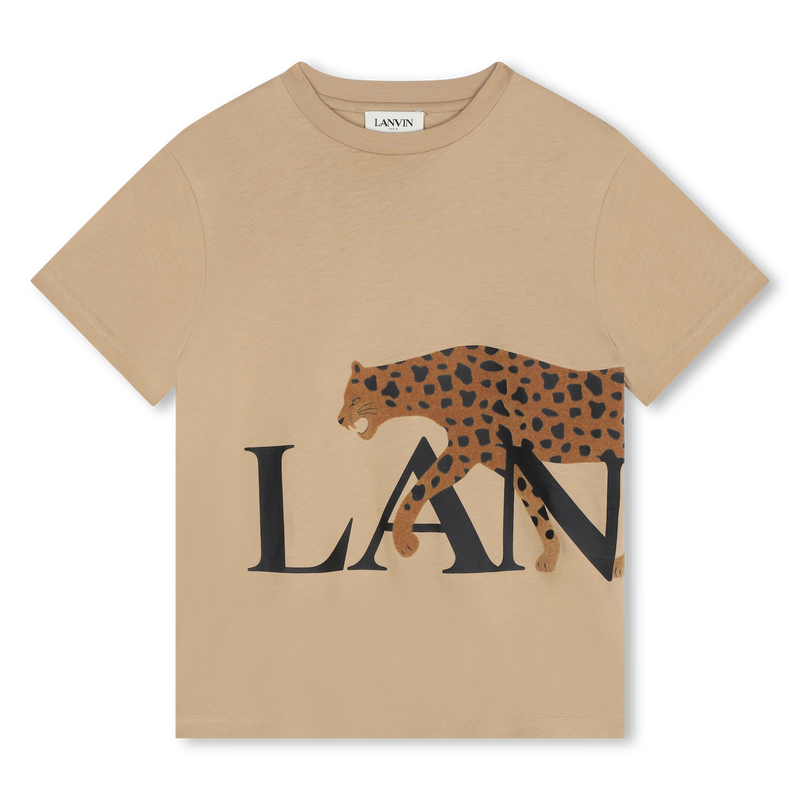 Hobo Cat Print T-Shirt LANVIN 
                    BOY