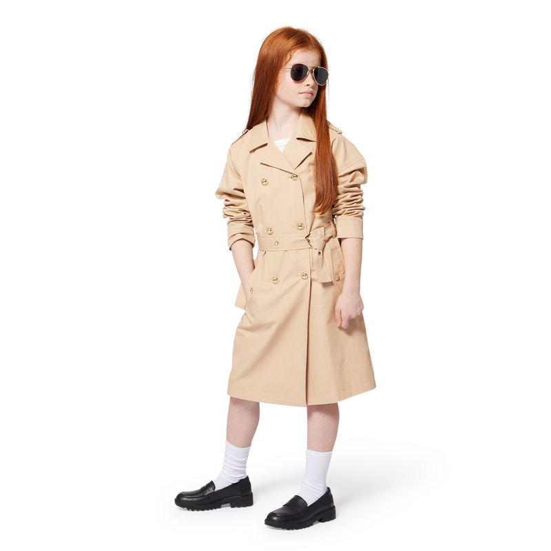 Lined cotton waterproof coat MICHAEL KORS 
                    GIRL