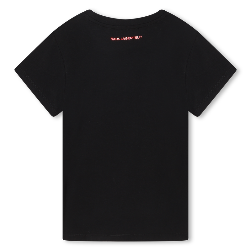 Flocked logo short-sleeved tee KARL LAGERFELD KIDS 
                    GIRL