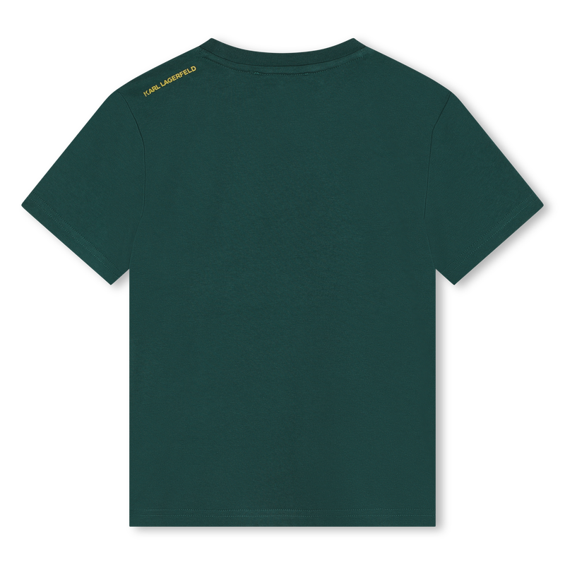Short-Sleeved Cotton T-Shirt KARL LAGERFELD KIDS 
                    BOY