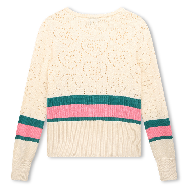 Open-stitch motif cardigan SONIA RYKIEL 
                    GIRL