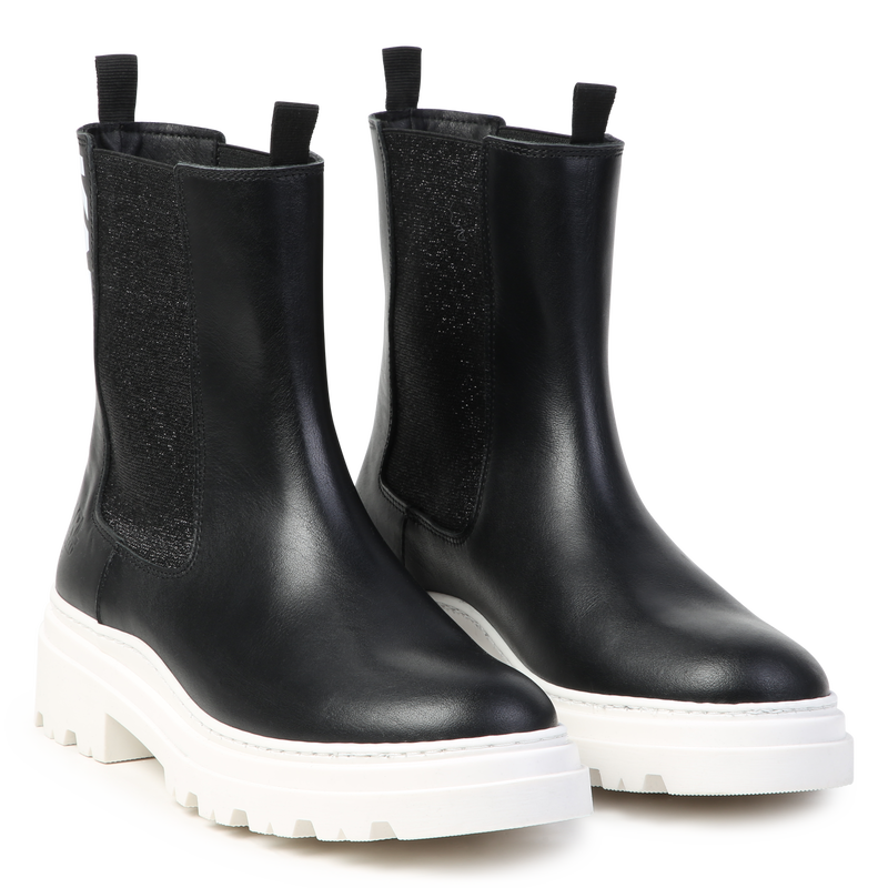 Leather Ankle Boots KARL LAGERFELD KIDS 
                    GIRL