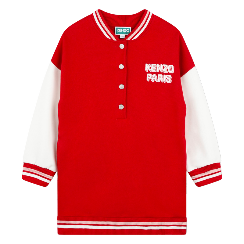 Embroidered Fleece Dress KENZO KIDS 
                    GIRL