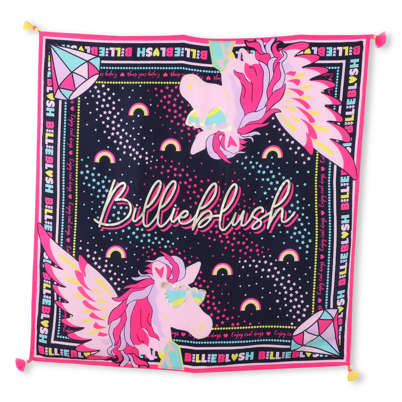 Graphic Print Woven Scarf BILLIEBLUSH 
                    GIRL