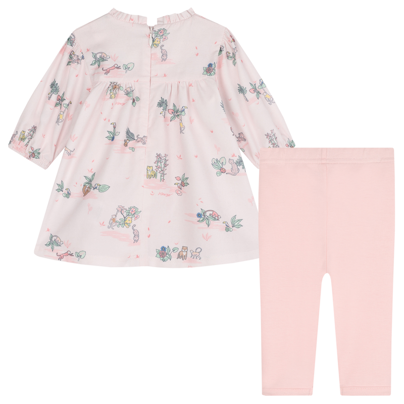 Cotton Leggings & Dress KENZO KIDS 
                    GIRL