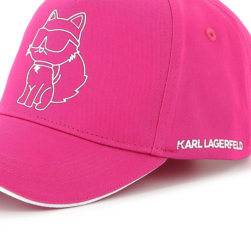 Adjustable cotton baseball cap KARL LAGERFELD KIDS 
                    GIRL