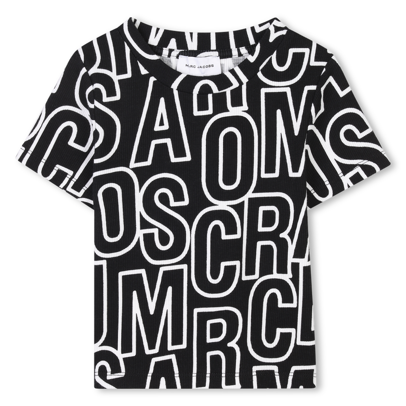 Cropped printed T-shirt THE MARC JACOBS 
                    GIRL