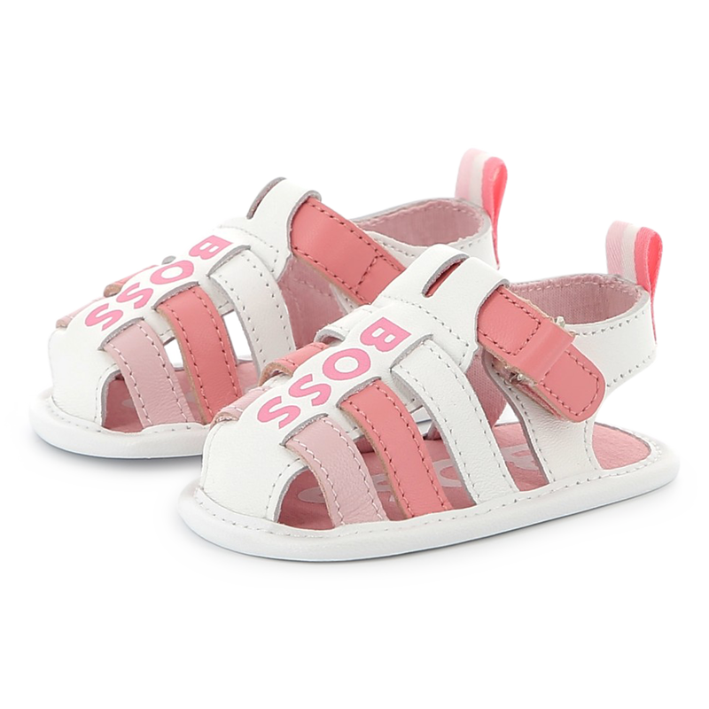 Velcro leather sandals BOSS 
                    GIRL