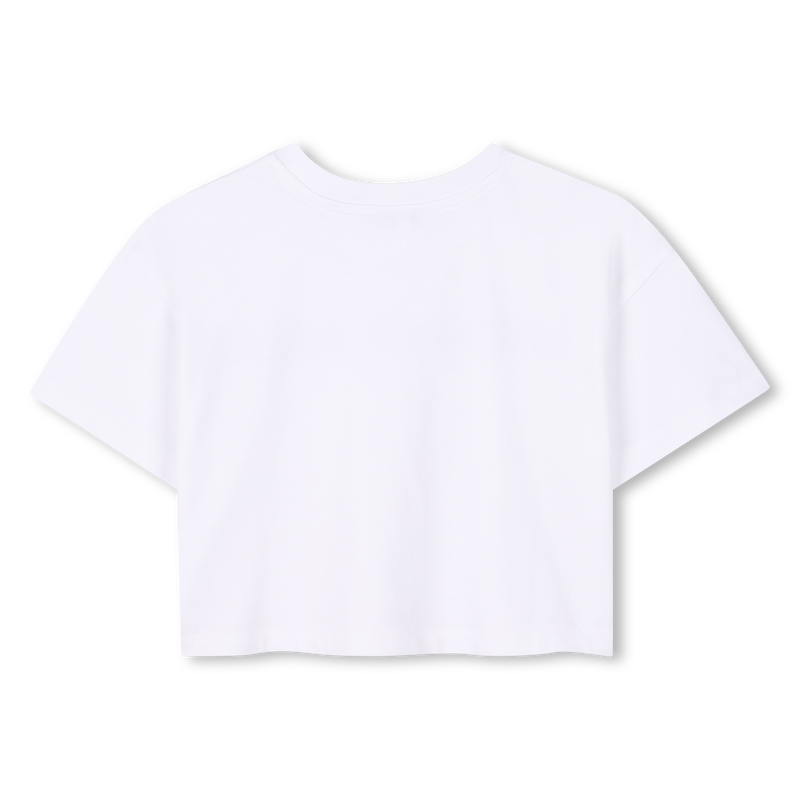 Cropped T-shirt with diamantés THE MARC JACOBS 
                    GIRL