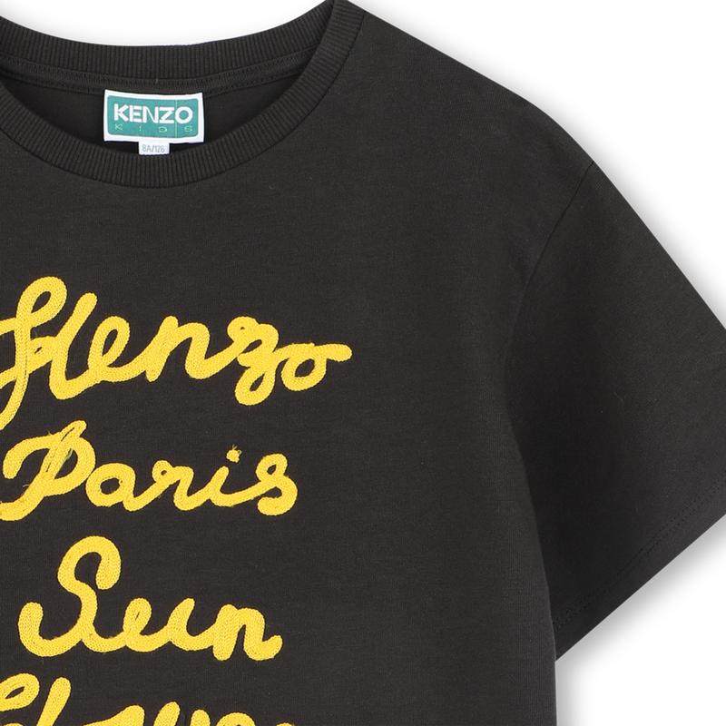 Embroidered cotton T-shirt KENZO KIDS 
                    BOY