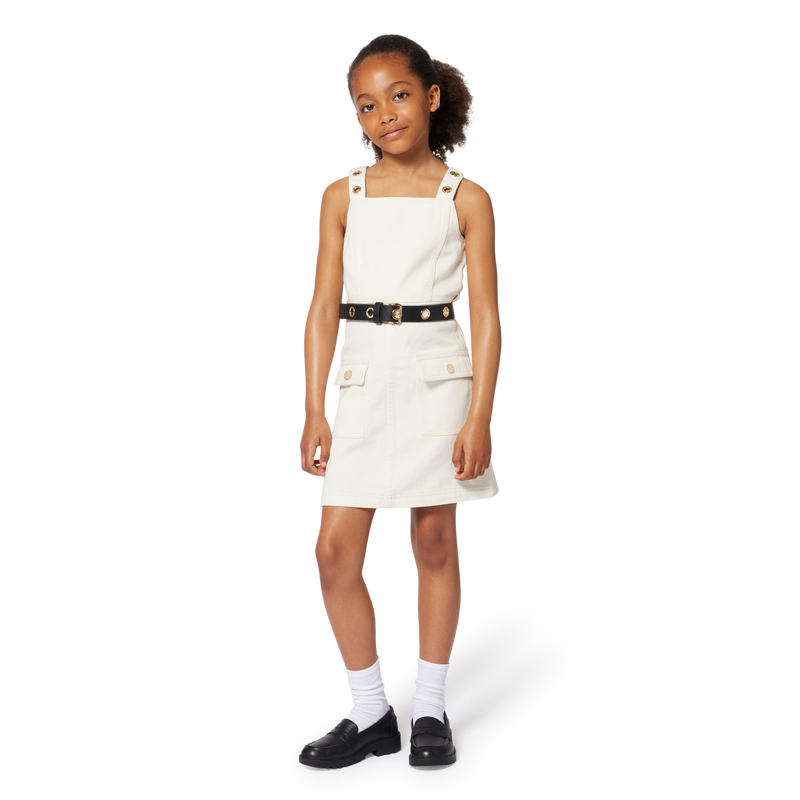 Cotton pinafore dress MICHAEL KORS 
                    GIRL