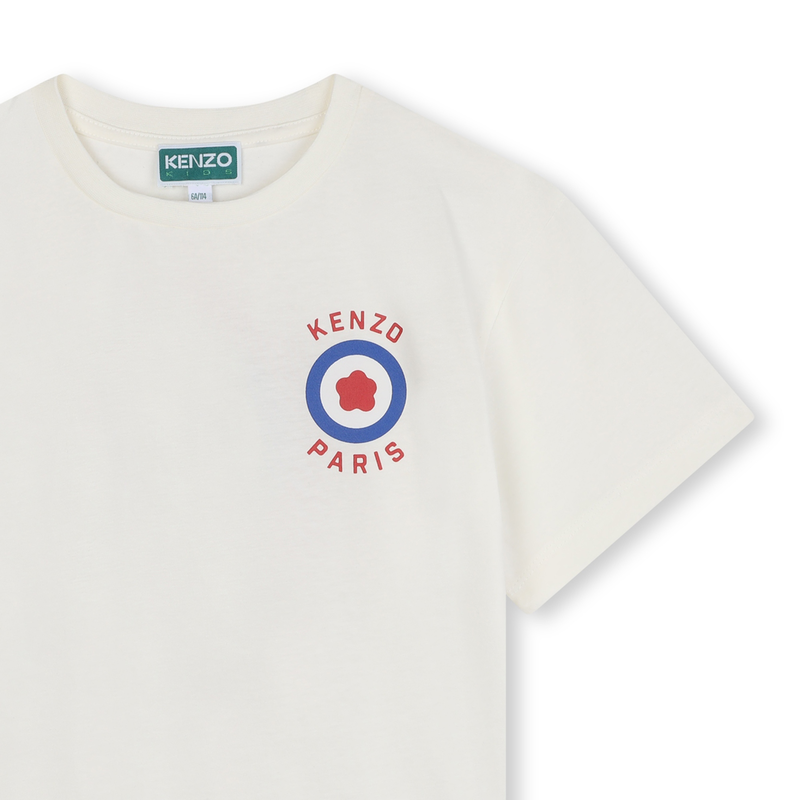 Short-Sleeved Cotton T-Shirt KENZO KIDS 
                    GIRL