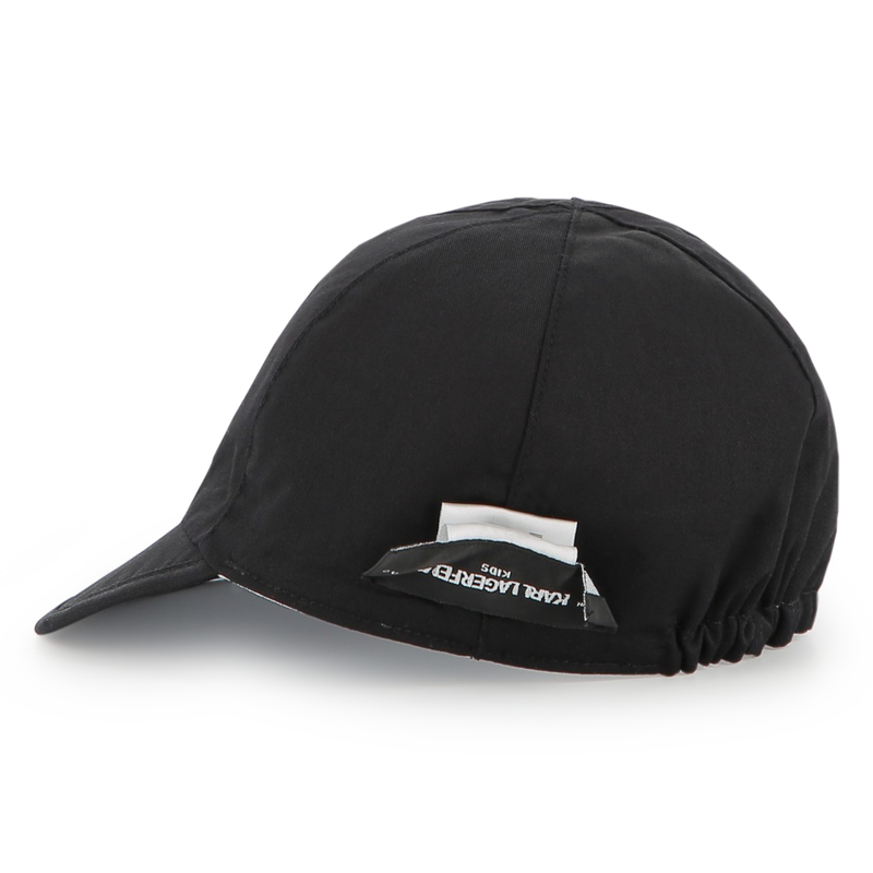 Reversible cotton cap KARL LAGERFELD KIDS 
                    BOY