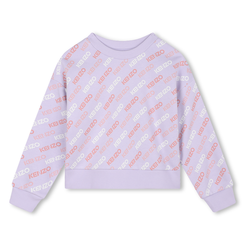 Cotton Fleece Sweatshirt KENZO KIDS 
                    GIRL
